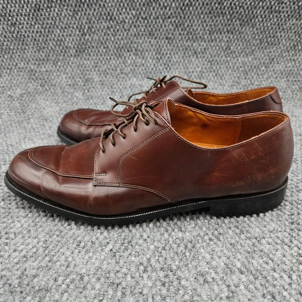 Johnston & Murphy (Men's 11 D) Brown Dress Shoes Split Toe Derby Classic